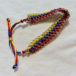 Colorful Woven Chain Bracelet